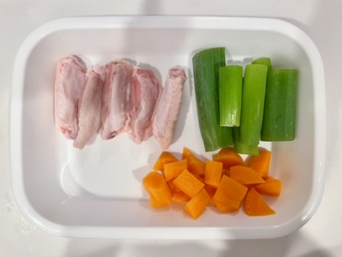 材料の下準備の写真